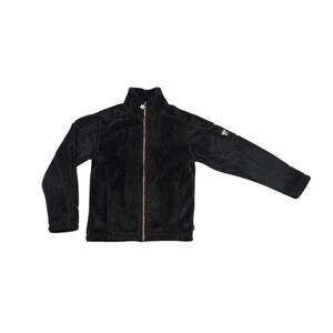 Rossignol Full Zip Fleece Jacket Mid Layer Black Ski Skiing Winter Womens Medium